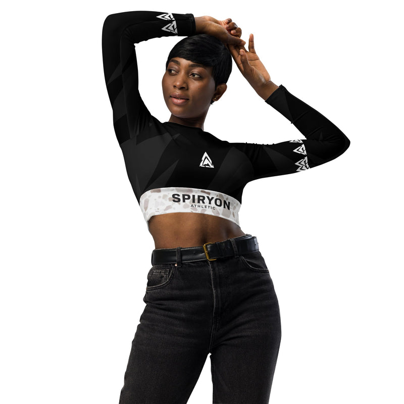 Crop Top Manches Longues Performance -Maintien optimal et liberté de mouvement pour chaque entraînement