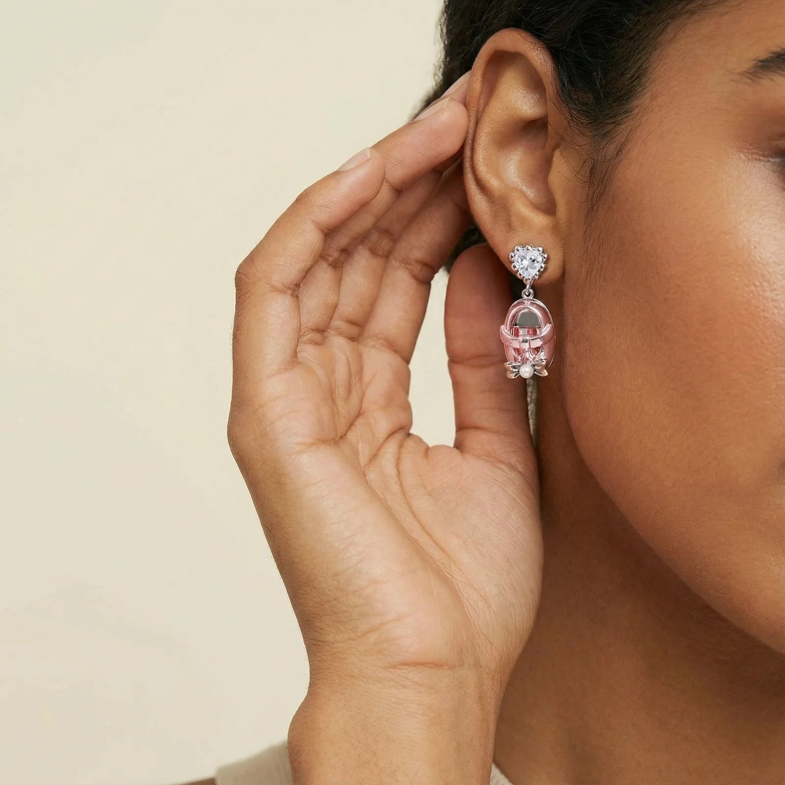 Kawaii Heart Drop Earrings