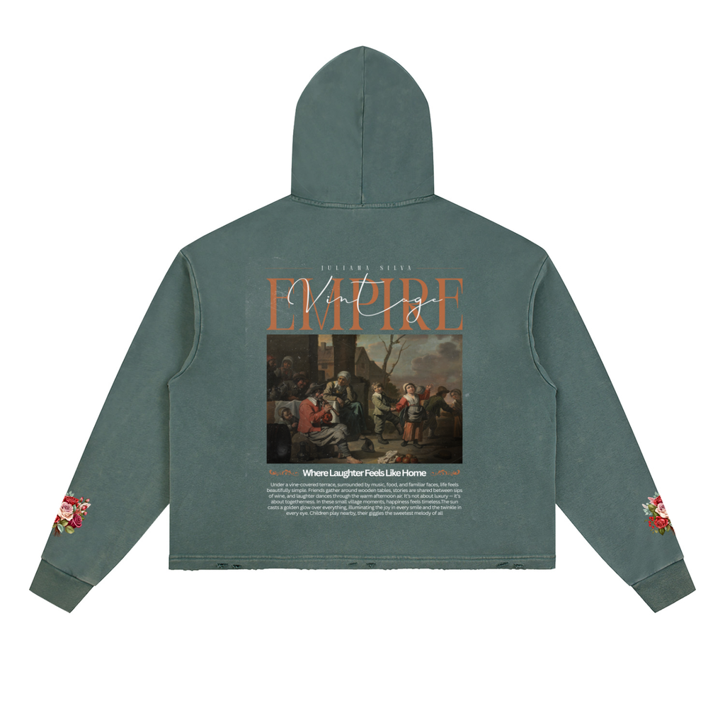 Hoodie Streetwear Vintage Snow Wash