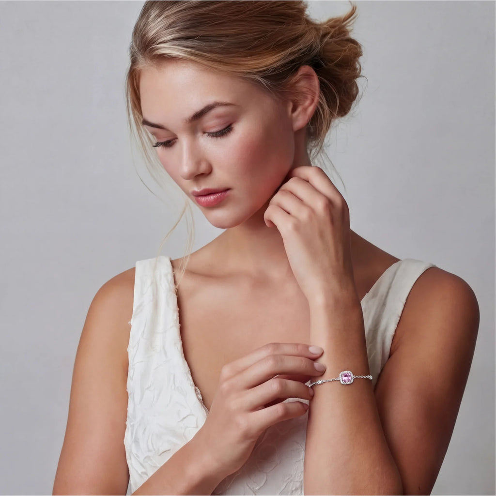 Bracelet Moissanite Blush Dreams