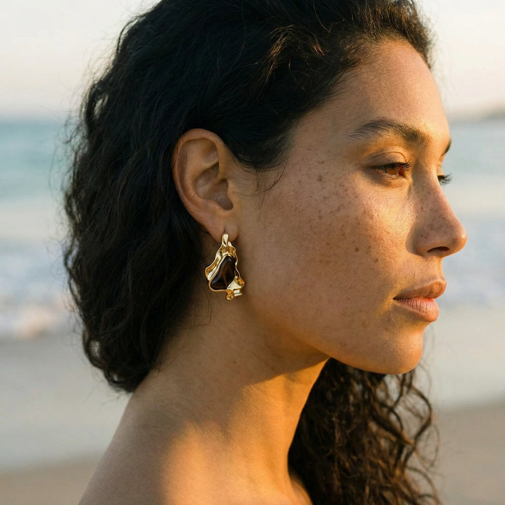 Boucles d'Oreilles Flux Fondu