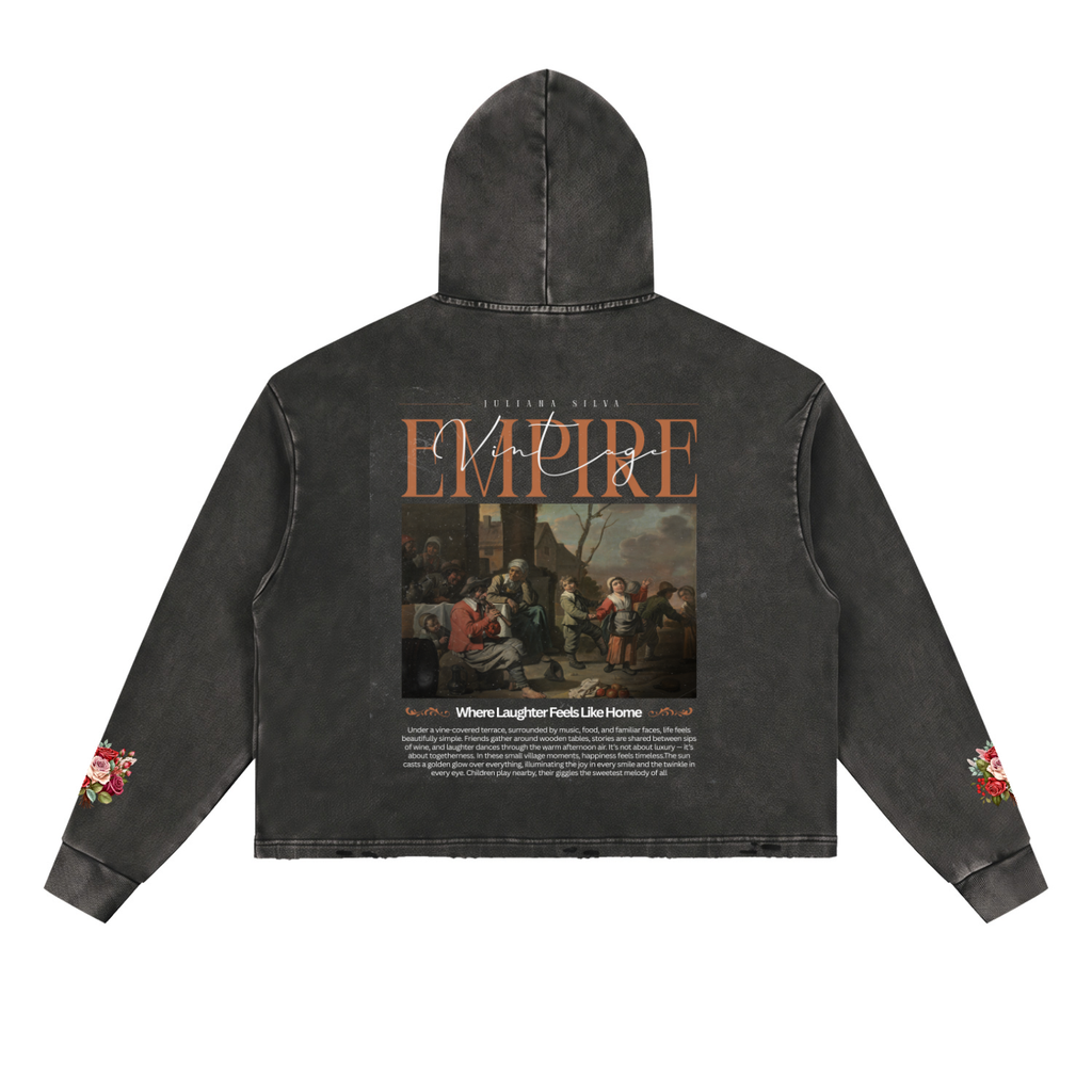 Hoodie Streetwear Vintage Snow Wash