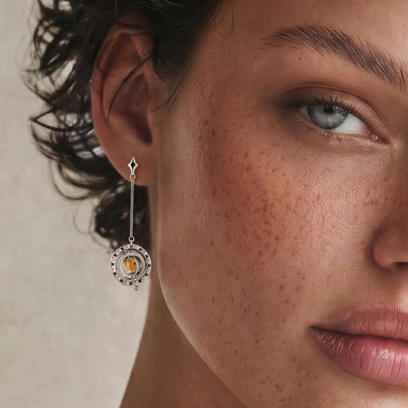 Boucles d'oreilles asymétriques orbitales