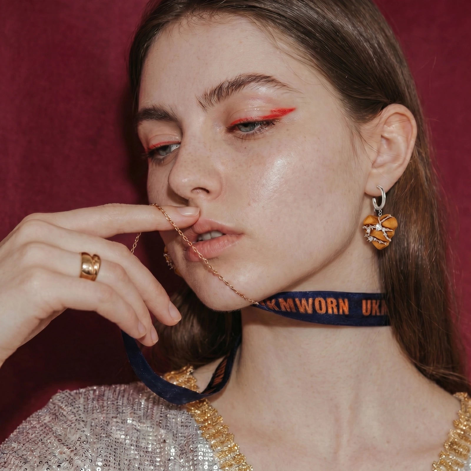 Boucles d'oreilles cœur épineux