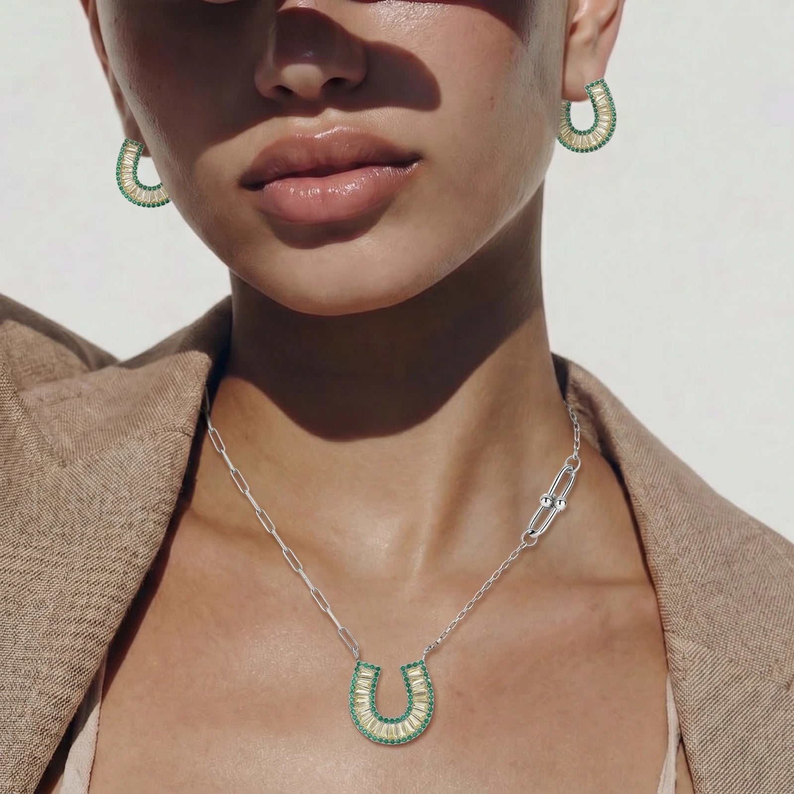 Ensemble Fer à Cheval Jade