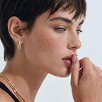 Boucles d'oreilles Huggie Heure Dorée