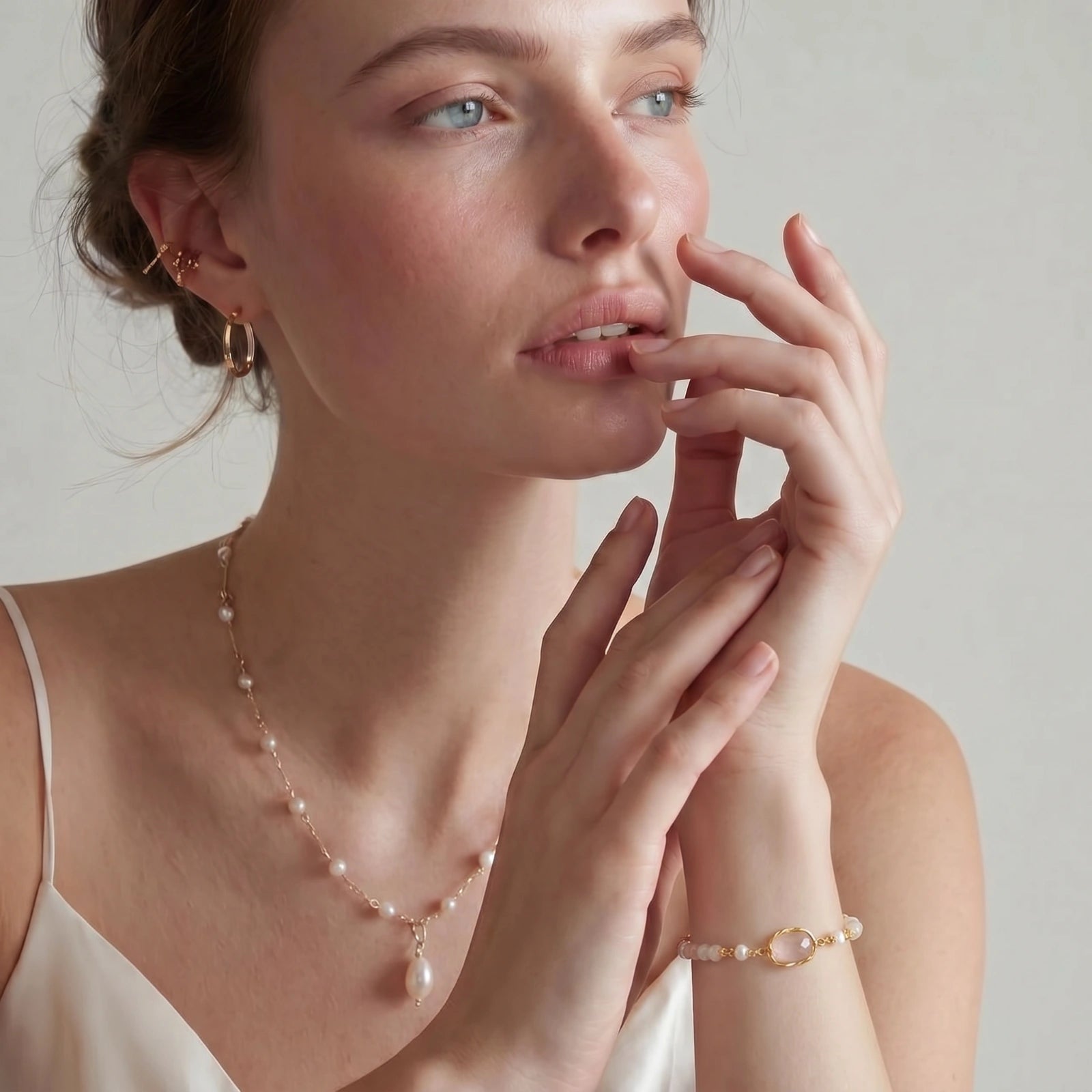 Bracelet de Guérison en Quartz Rose