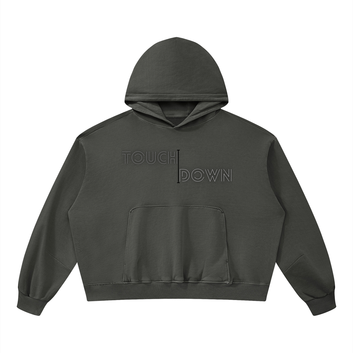 Hoodie Unisexe Boxy Vintage Délavé