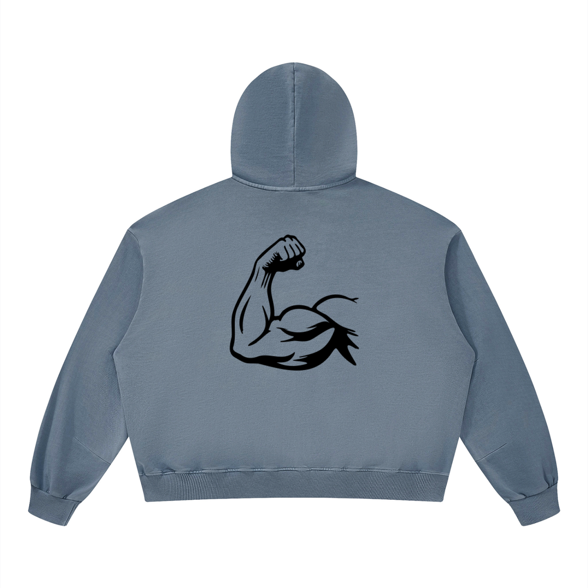Hoodie Unisexe Boxy Vintage Délavé