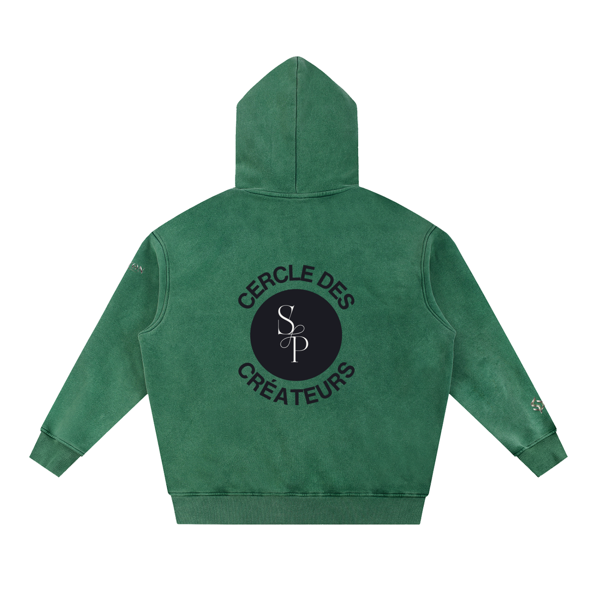 Snow Wash Fleece Oversize Hoodie