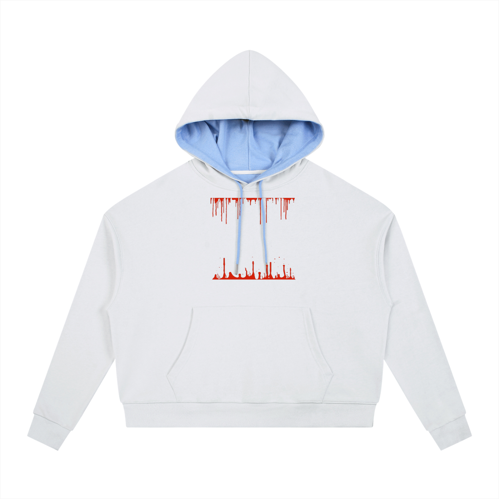 Contrast Drawstring Hoodie