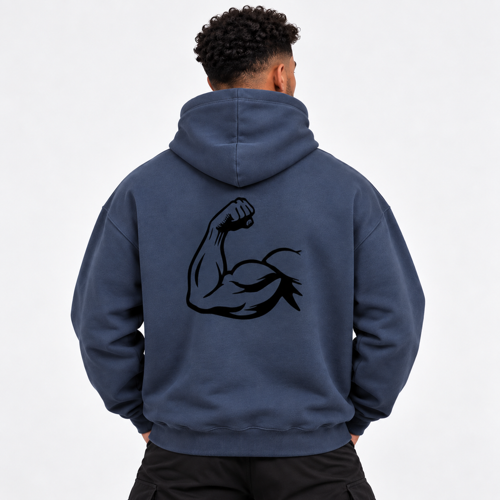 Hoodie Unisexe Boxy Vintage Délavé