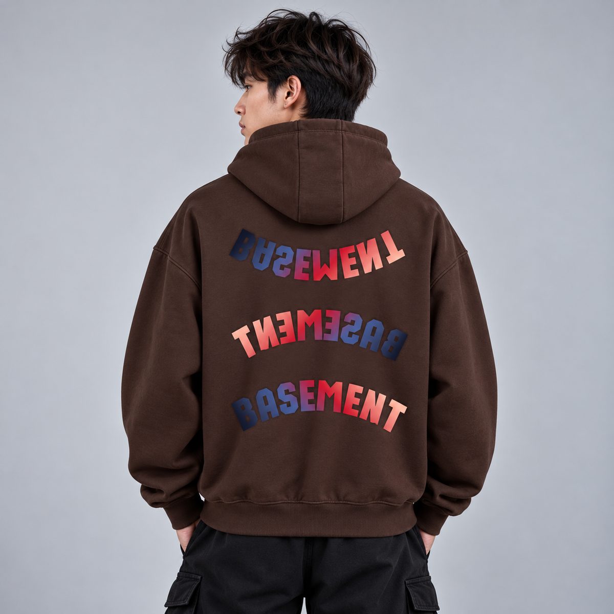 Fleeced High Neck Hoodie