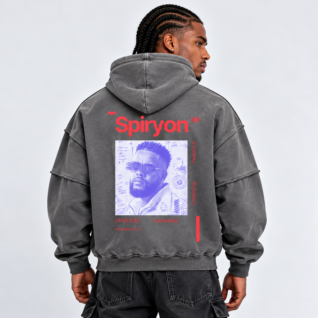 Hoodie Urban Raw Snow Wash