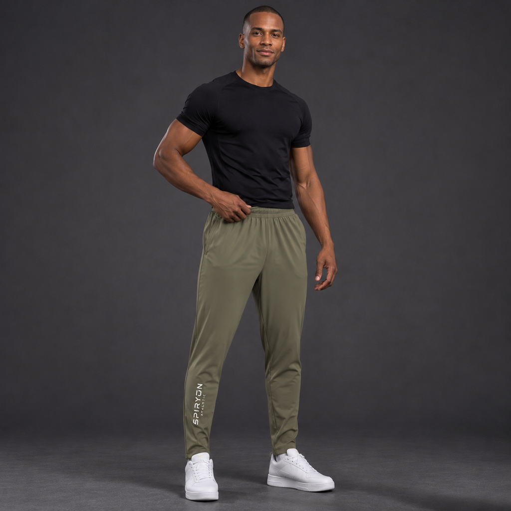 Pantalon droit à taille élastique