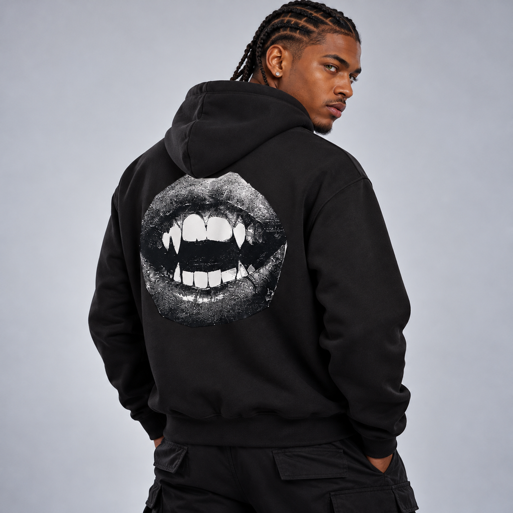 Contrast Drawstring Hoodie