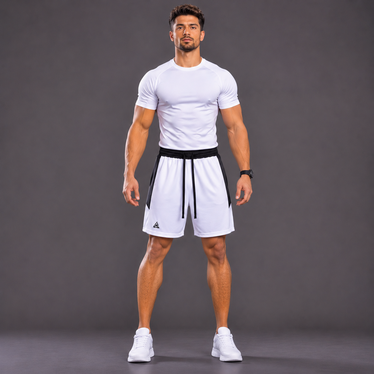 Short de sport à cordon de serrage