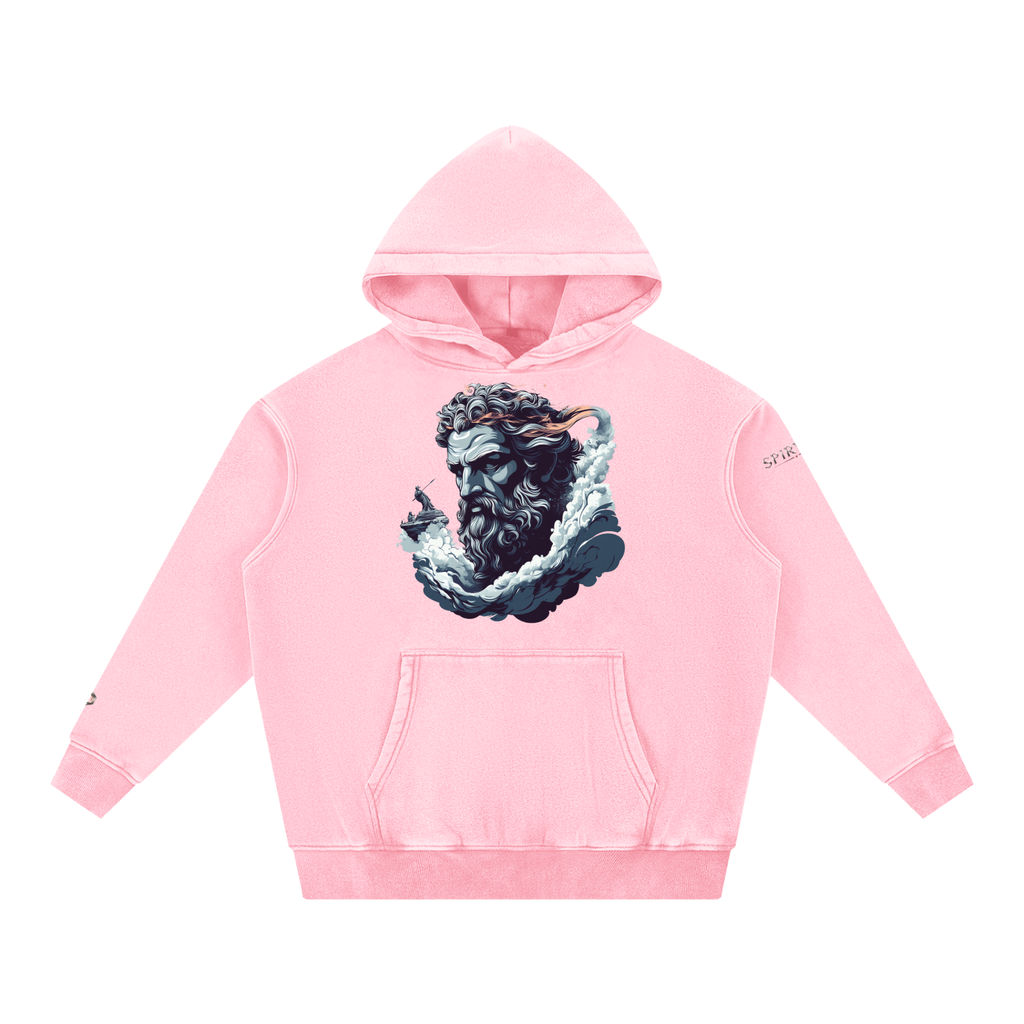 Snow Wash Fleece Oversize Hoodie
