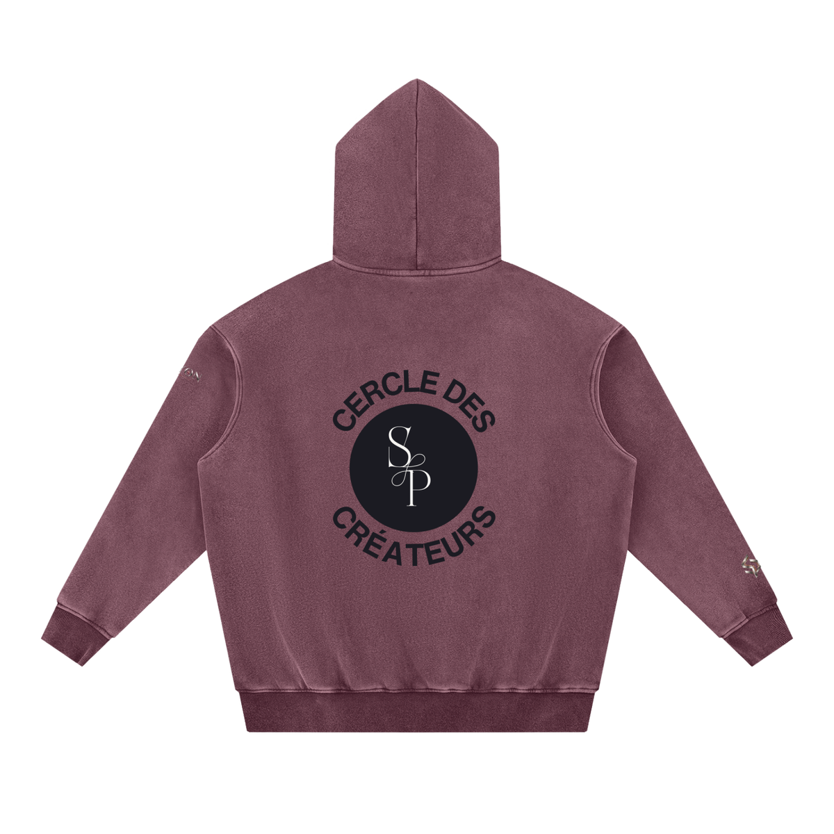 Snow Wash Fleece Oversize Hoodie