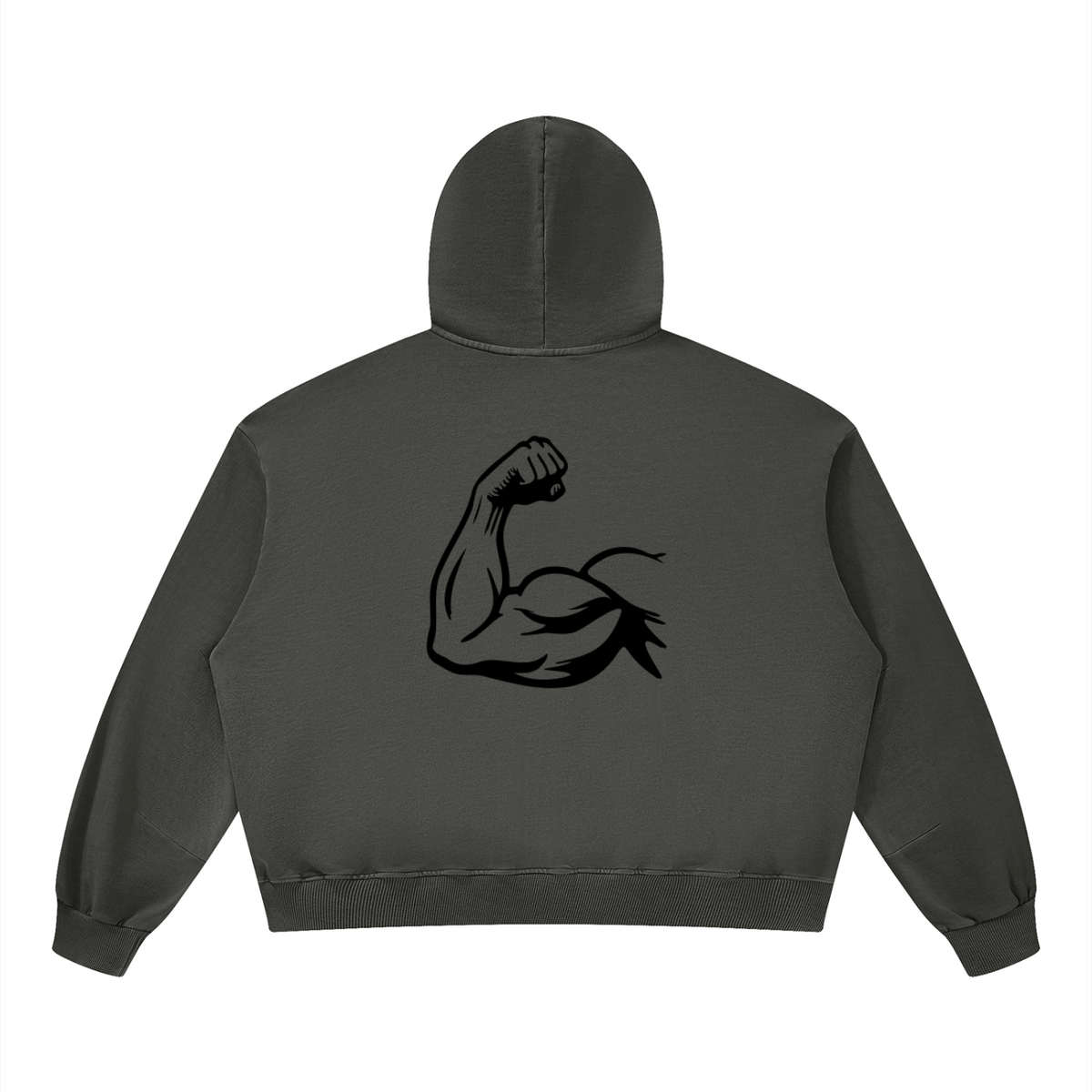 Hoodie Unisexe Boxy Vintage Délavé