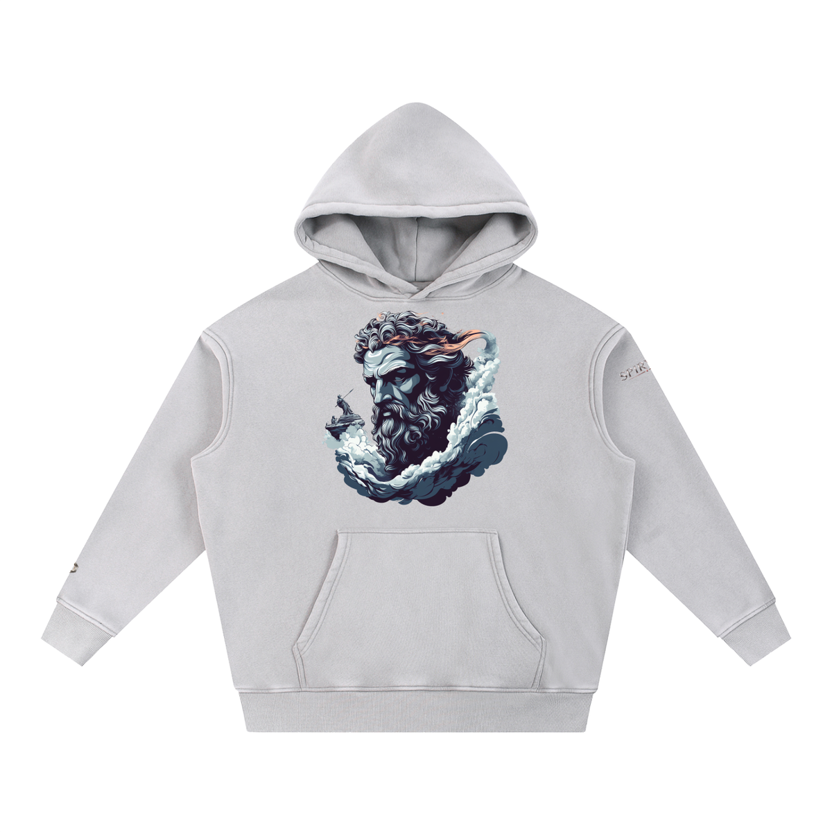 Snow Wash Fleece Oversize Hoodie