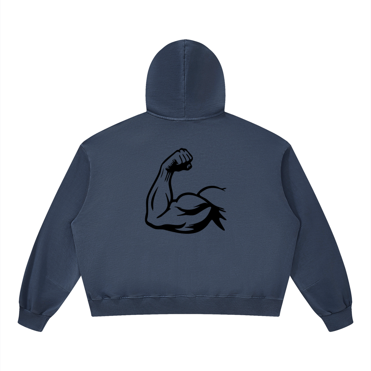 Hoodie Unisexe Boxy Vintage Délavé