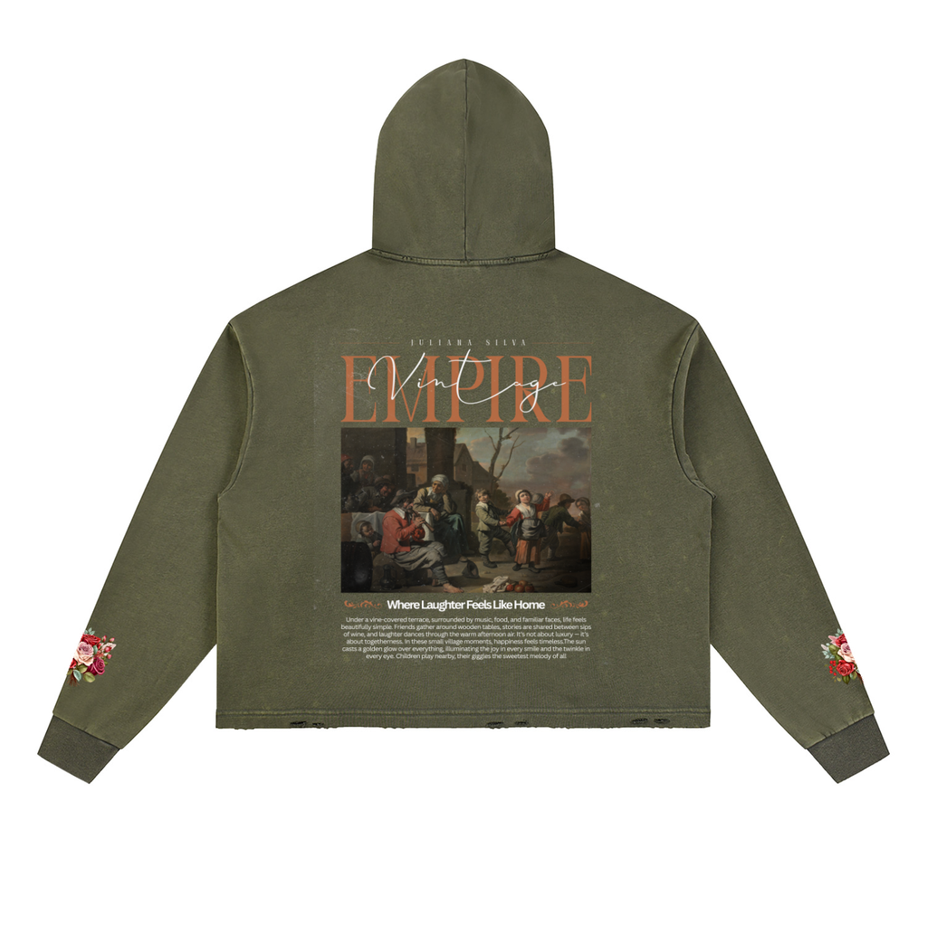 Hoodie Streetwear Vintage Snow Wash