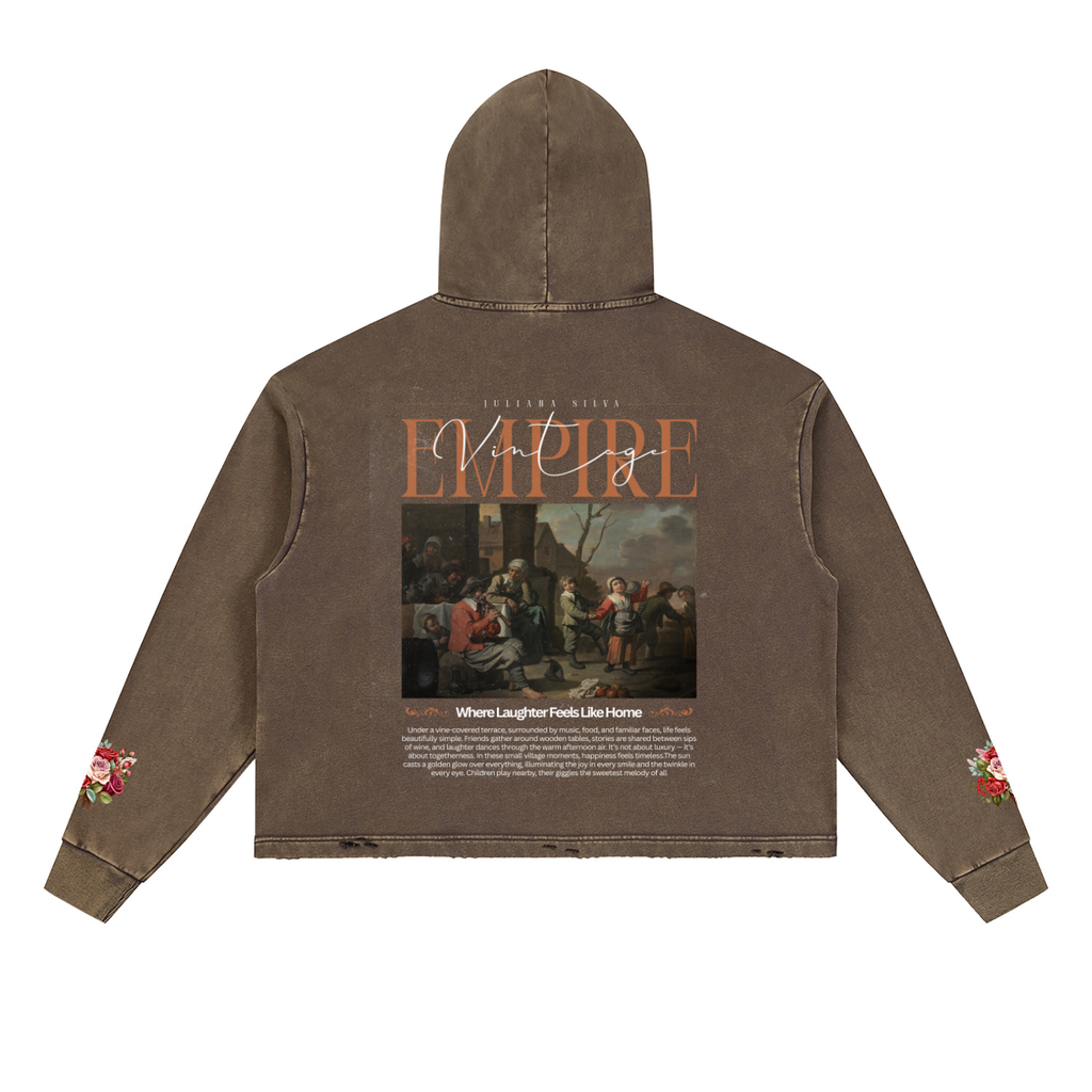 Hoodie Streetwear Vintage Snow Wash