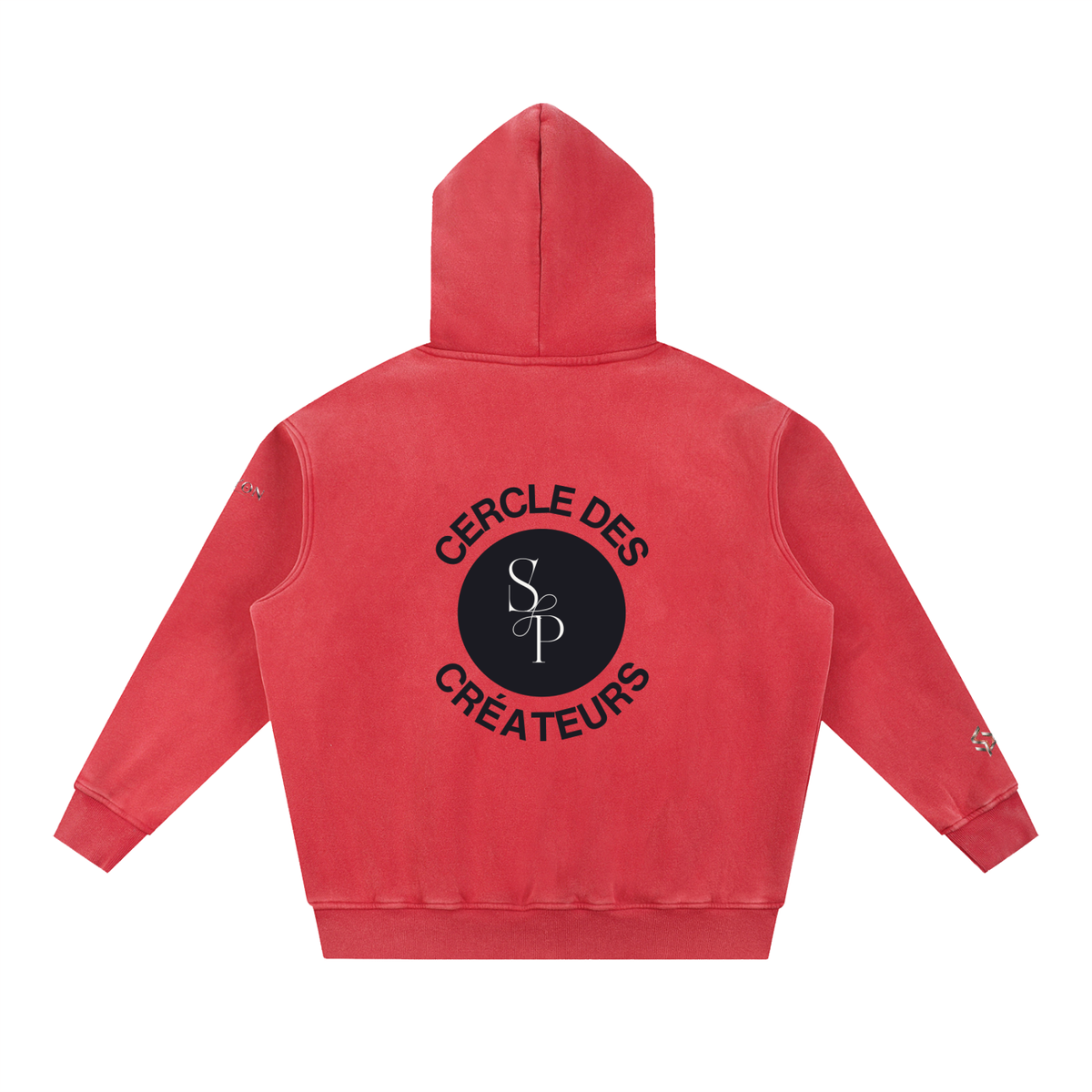 Snow Wash Fleece Oversize Hoodie